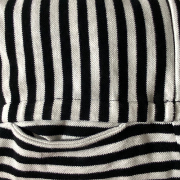 Kenneth Cole Dress Stripes Hidden Pockets Black Small - Picture 3 of 12